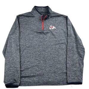 Fresno State Bulldogs Space Dye Quarter Zip Pullover XL Gray Men Athletic NCAA